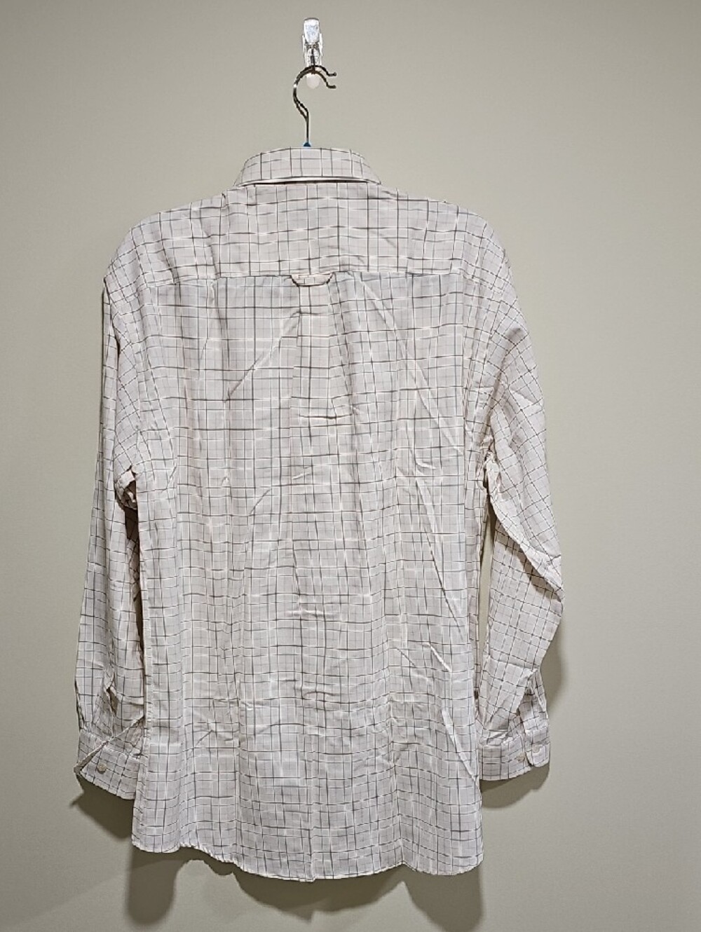 Barbour Tattersalk White and Brown Check Long-Sleeve Dress Shirt - Picture 5 of 5
